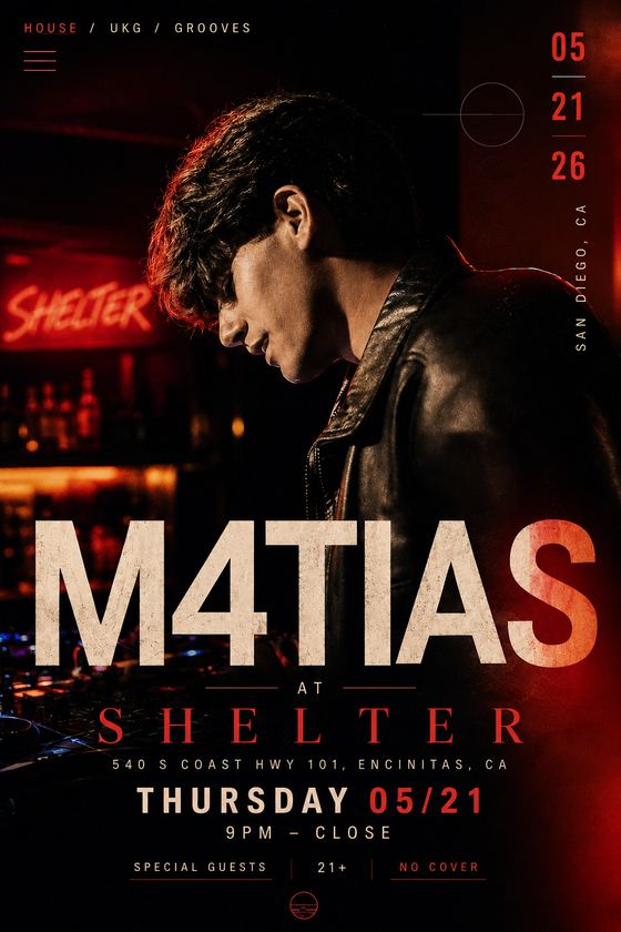 M4TIAS at Shelter, Encinitas poster