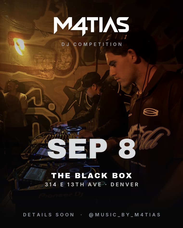 M4TIAS at The Black Box DJ competition, Denver